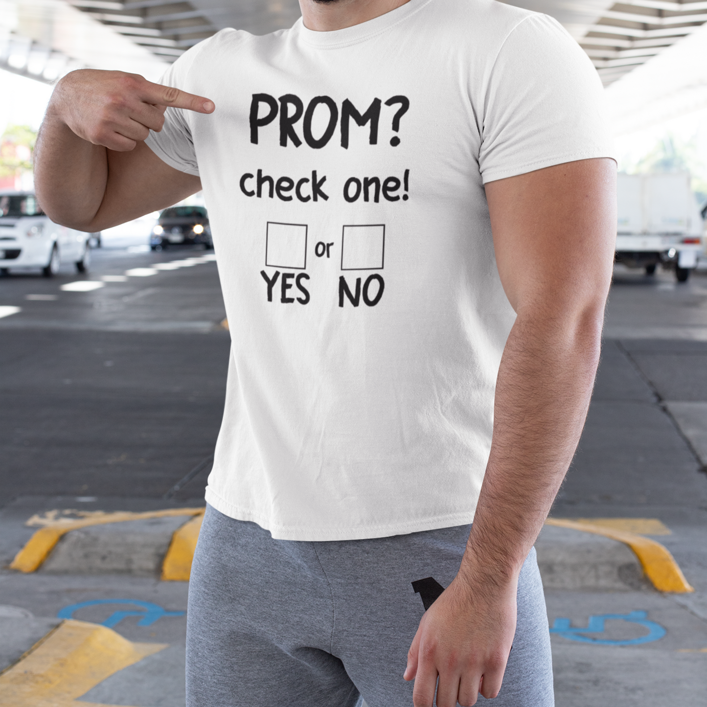 Promposal Cute Prom Asking Proposal Check One Yes or No Shirt